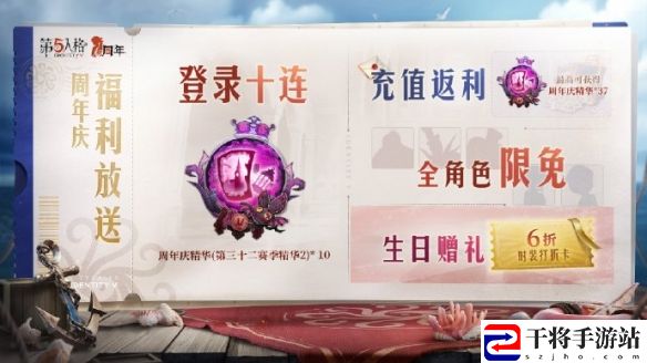 欢迎来到第五人格的六周年庆典，一个令人兴奋的盛事正在继续进行中!